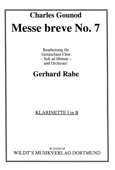 AQ: C. Gounod: Messe Breve 7 C-Dur, GchOrch (Klar1) (B-Ware)