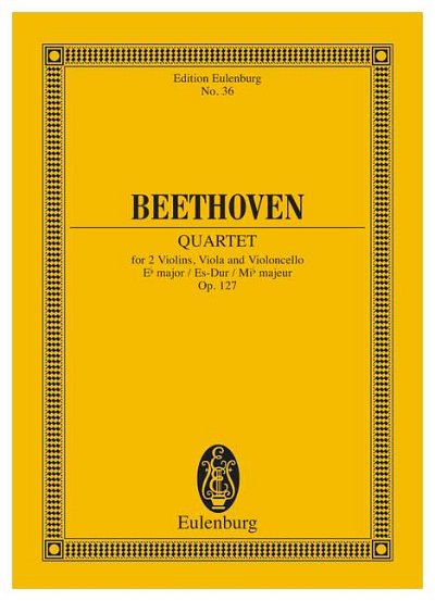 L. van Beethoven: Quartour à cordes Mib majeur