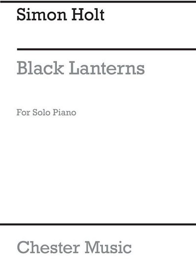 S. Holt: Black Lanterns, Klav