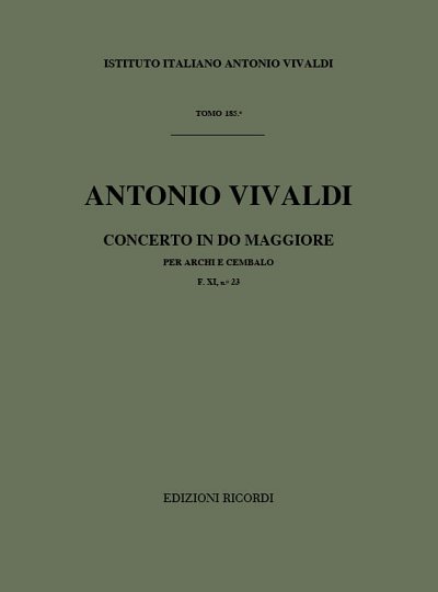 Concerto Per Archi E B.C. In Do Rv 109 (Part.)