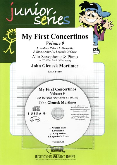 J.G. Mortimer: My First Concertinos Volume 9, ASaxKlav (+CD)
