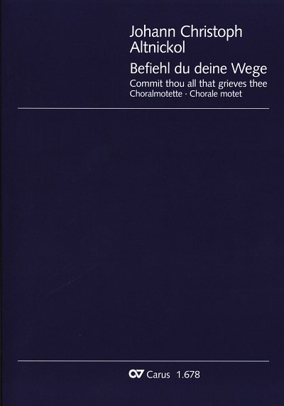 Altnickol, Johann Christoph / Gesius, Bartholomaeus: Befiehl