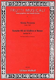 N. Porpora: Sonate Nr 1 (12 Sonaten) Frutti Musicali
