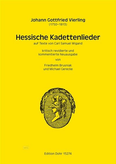 J.G. Vierling: Hessische Kadettenlieder, GesKlav (Part.)
