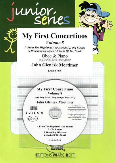 J.G. Mortimer: My First Concertinos Volume 8, ObKlav (+CD)