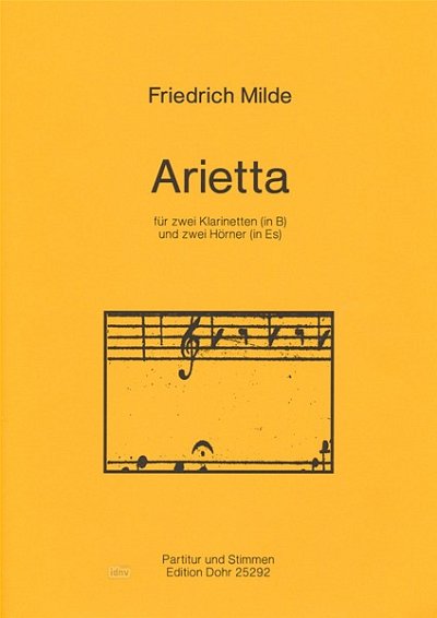F. Milde: Arietta (Pa+St)
