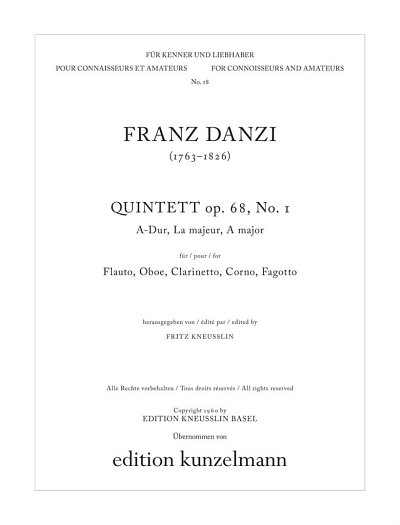 F. Danzi: Quintett A-Dur op. 68/1, FlObKlHrFg (Stsatz)