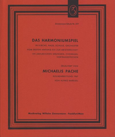 M. Pache: Das Harmoniumspiel in Kirche, Haus, Schu, Harm/Org