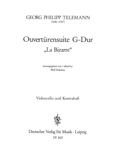 G.P. Telemann: Ouvertürensuite G-Dur "La Bizarre"