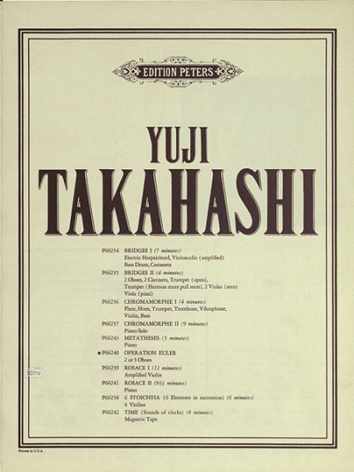 Takahashi Yuji: Operation Euler
