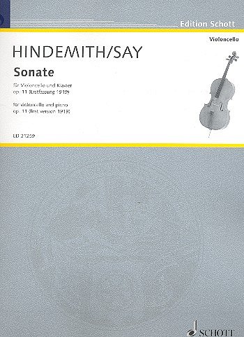 P. Hindemith / F. Say: Sonate op. 11 (2013), VcKlav (Pa+St)