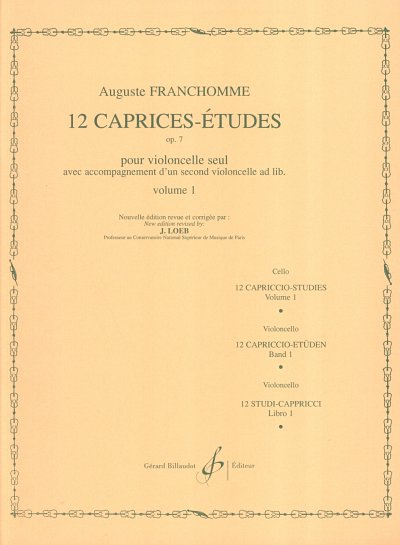 12 Caprices Etudes Op. 7 Vol.1 A, Vc