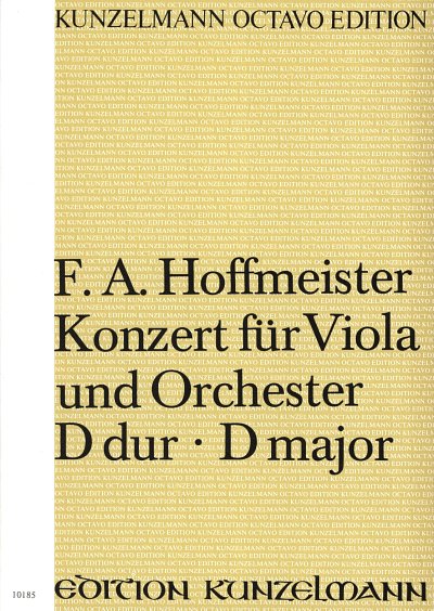 F.A. Hoffmeister: Konzert für Viola D-Dur, VaOrch (Part.)