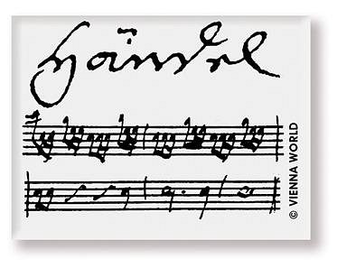 Radiergummi Händel (schwarz-weiß)