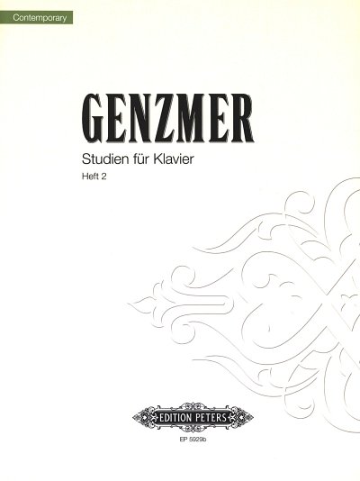 H. Genzmer: Studien für Klavier, Heft 2