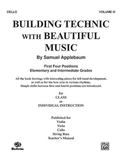 S. Applebaum: Building Technic With Beautiful Music, Book III