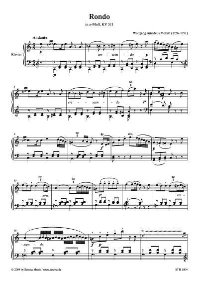 DL: W.A. Mozart: Rondo a-Moll KV 511