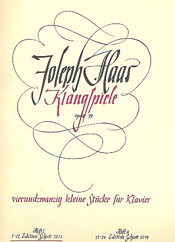 J. Haas: Klangspiele op. 99 Band 1, Klav