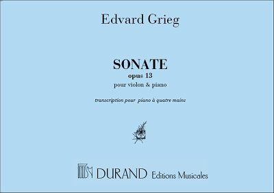 E. Grieg: Sonate Opus 13 4 Mains , Klav4m (Sppa)