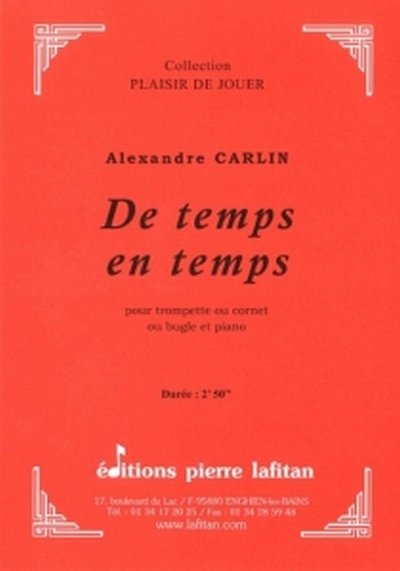 A. Carlin: De Temps En Temps (KlavpaSt)