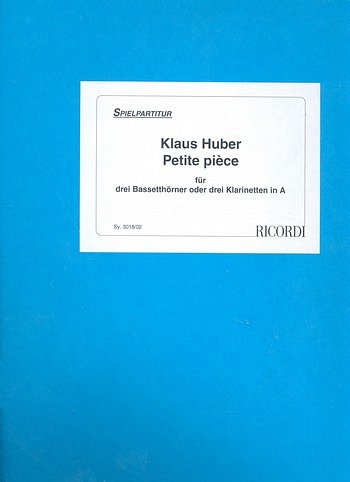 K. Huber: Petite Piece für 3 Bassethörner (Stsatz)