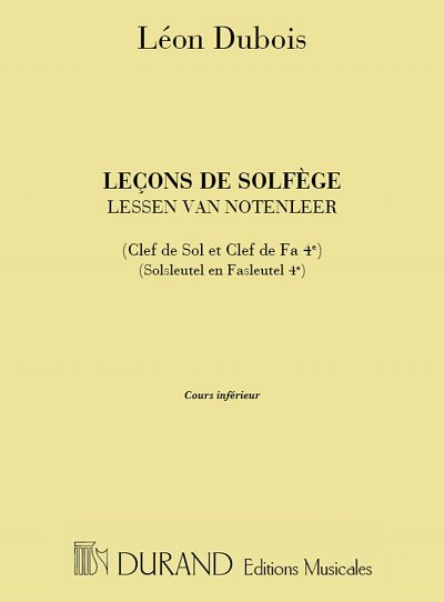 Lecons De Solfege Cle De Sol Et Cle De Fa 4  (Bu)