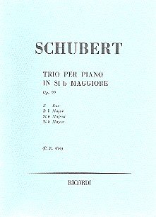 Trio Per Piano In Si b Maggiore (B flat Maj, VlVcKlv (Part.)