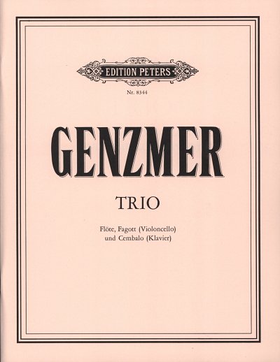 H. Genzmer: Trio für Flöte, Fagott (Violoncello) und Cembalo