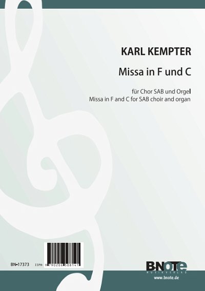 K. Kempter: Missa in F und C für Chor SAB und Orgel, Gch3Org