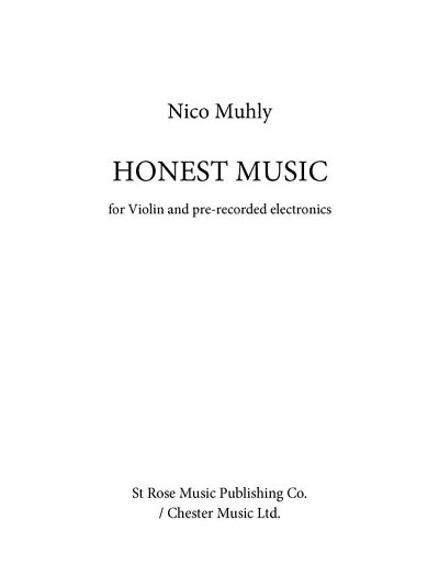 N. Muhly: Honest Music, Viol