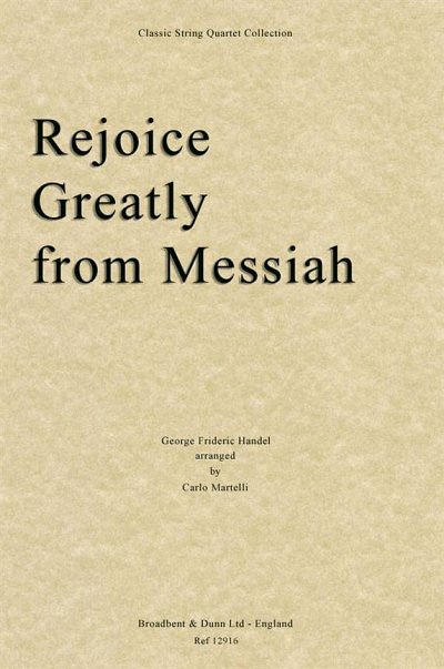 G.F. Händel: Rejoice Greatly from Messiah, 2VlVaVc (Part.)