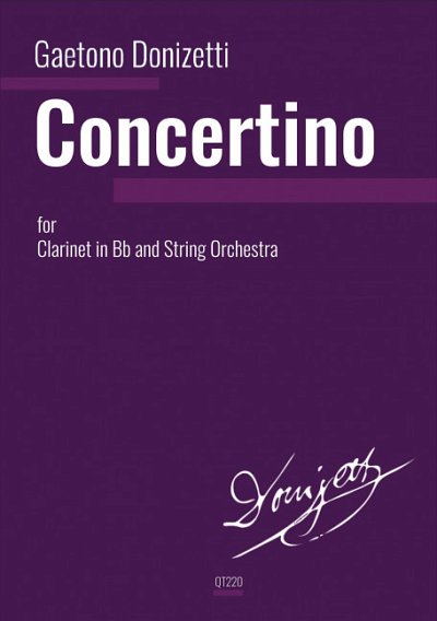 D. Gaetano: Concertino for Clarinet and St, KlarStro (Pa+St)