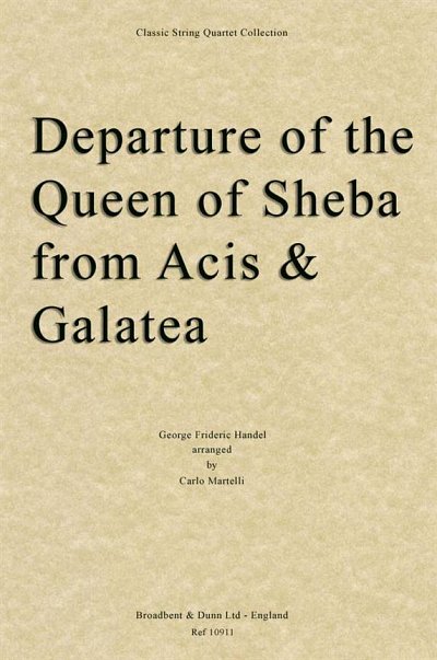 G.F. Händel: Departure of the Queen of Sheb, 2VlVaVc (Part.)