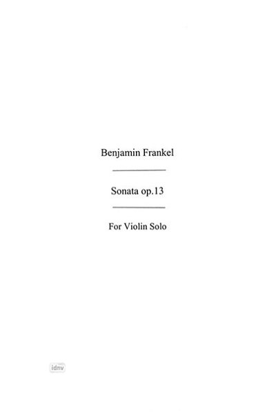 B. Frankel: Sonata No.1