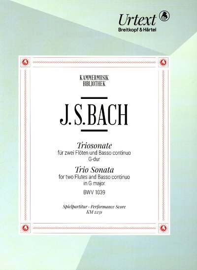 J.S. Bach: Triosonate G-Dur BWV 1039, 2FlBc (Stsatz)