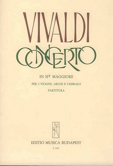 A. Vivaldi: Concerto in Sib maggiore RV 524 , 2VlStr (Part.)