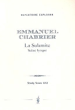 La Sulamite für Mezzosopran, (Stp)