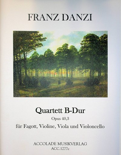 F. Danzi: Quartett B-Dur op. 40/3, FgVlVaVlc (Pa+St)