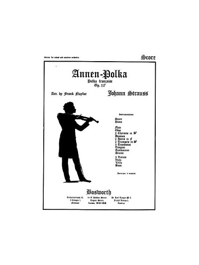 J. Strauß (Sohn): Annen-Polka op. 117, Schulo (Pa+St)