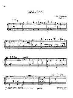 L. Berkeley: Mazurka Op.101b, Klav