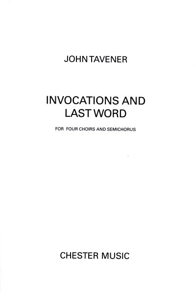 J. Tavener: Invocations And Last Word, GchKlav