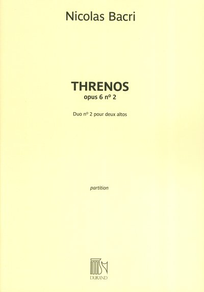N. Bacri: Threnos opus 6 n  2 (2SpPart)