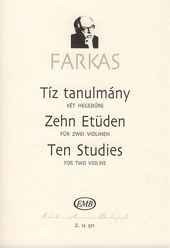 F. Farkas: Zehn Etüden, 2Vl (Sppa)