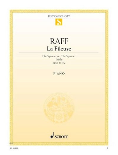 J. Raff: La Fileuse op. 157/2 , Klav