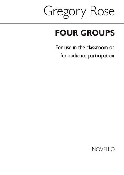 Four Groups for Solo Voice, Ges (Bu)