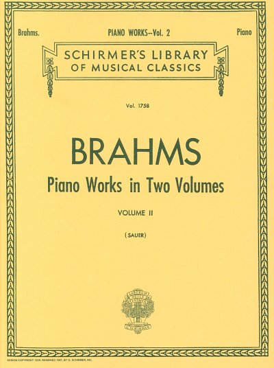 J. Brahms: Piano Works - Volume 2, Klav