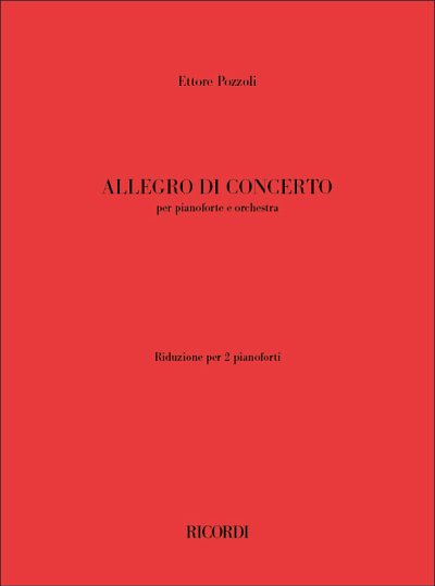 E. Pozzoli: Allegro di concerto, 2Klav (Part.)