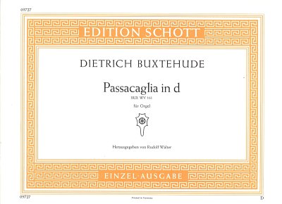 D. Buxtehude: Passacaglia in d-Moll BuxWV 161, Org