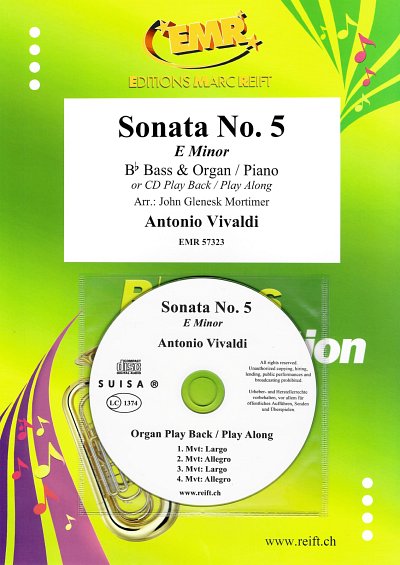 A. Vivaldi: Sonata No. 5, TbBKlv/Org (+CD)