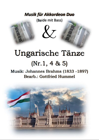 J. Brahms: Ungarische Tänze, 2Akk (Sppa)
